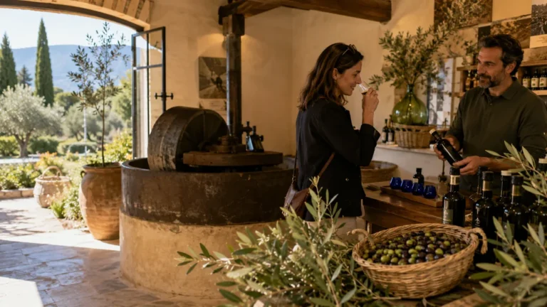 Visite du Musée de l’Huile d’Olive avec dégustation dans un moulin provençal du Luberon.