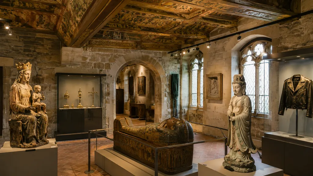 Salle du Musée laïque d’Art sacré du Gard dans la Maison des Chevaliers à Pont-Saint-Esprit